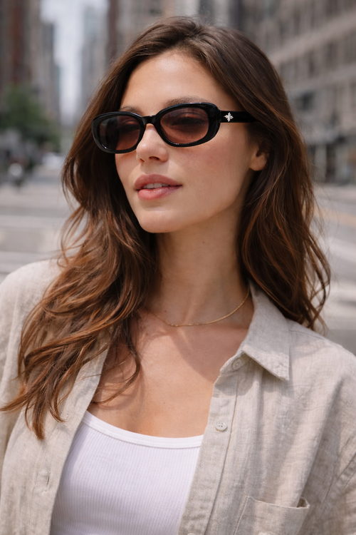 (Link 10)LondonLens Oval Sunglasses UV400 Protection Unisex Frame Lightweight Plastic No Metal Comfortable for Driving Travel Classic Trendy Design