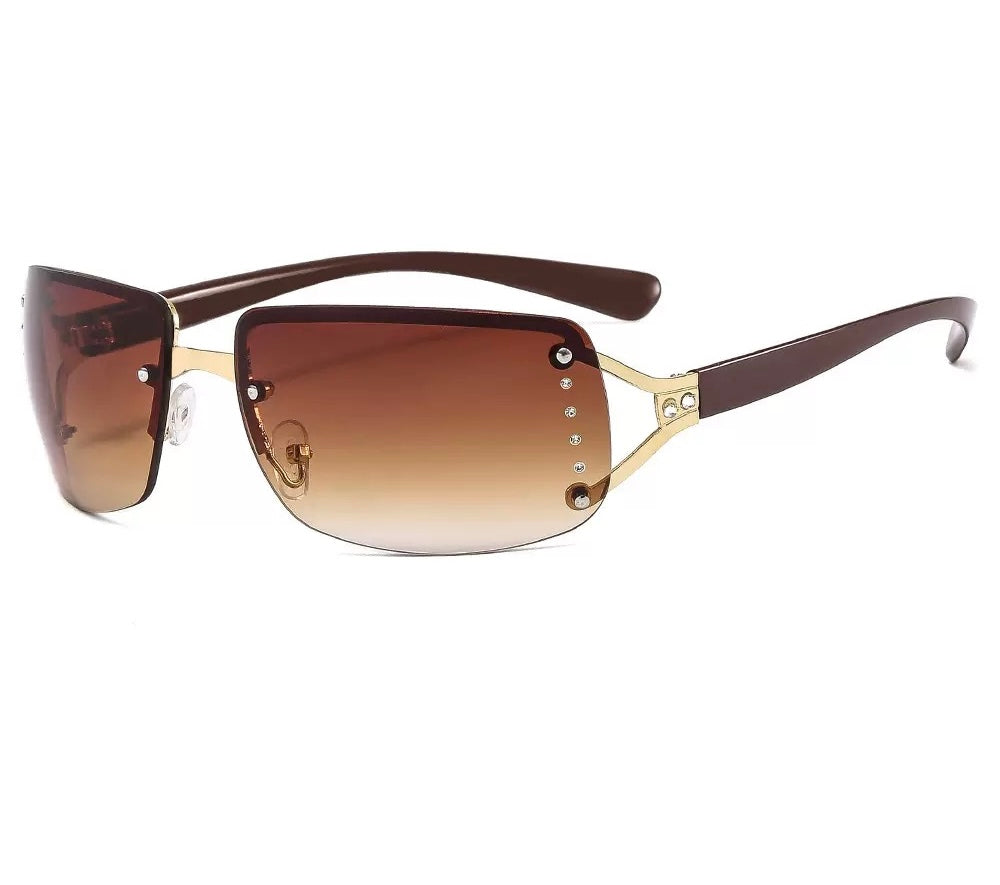 (Link 14)LondonLens Big Frame Rectangle Sunglasses UV400 Protection Unisex Lightweight Plastic Frame Classic Trendy Design for Driving Travel