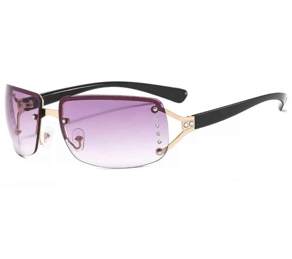 (Link 14)LondonLens Big Frame Rectangle Sunglasses UV400 Protection Unisex Lightweight Plastic Frame Classic Trendy Design for Driving Travel