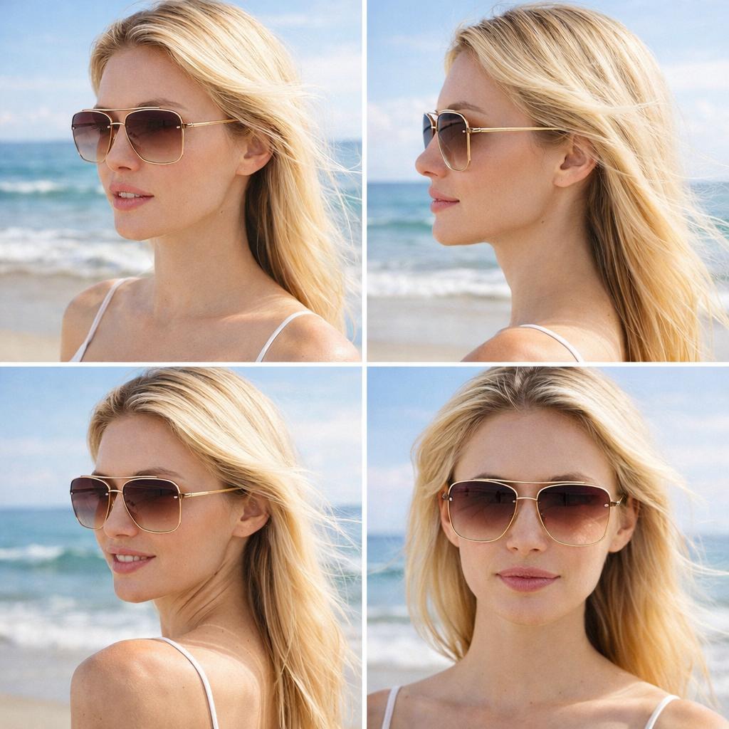 (Link 1)LondonLens Classic Aviator Sunglasses for Women Men Trendy Polarized Sunglasses with Double Bridge for Driving & Traveling